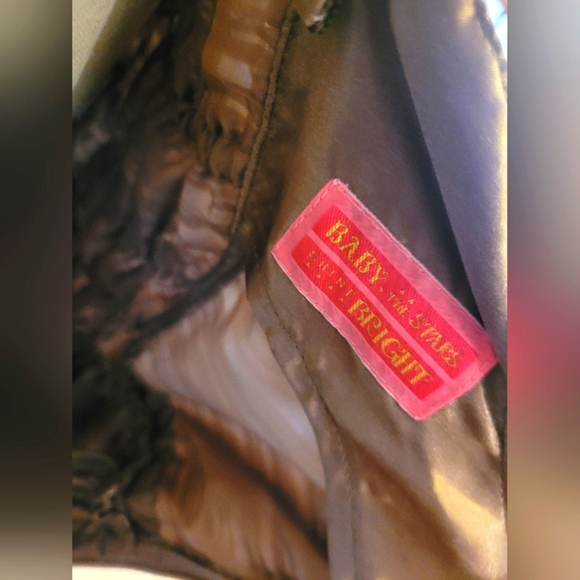 Baby the Stars Shine Bright || Sister Maria's Hummingbirds JSK in Brown x Gold - Picture 2 of 2